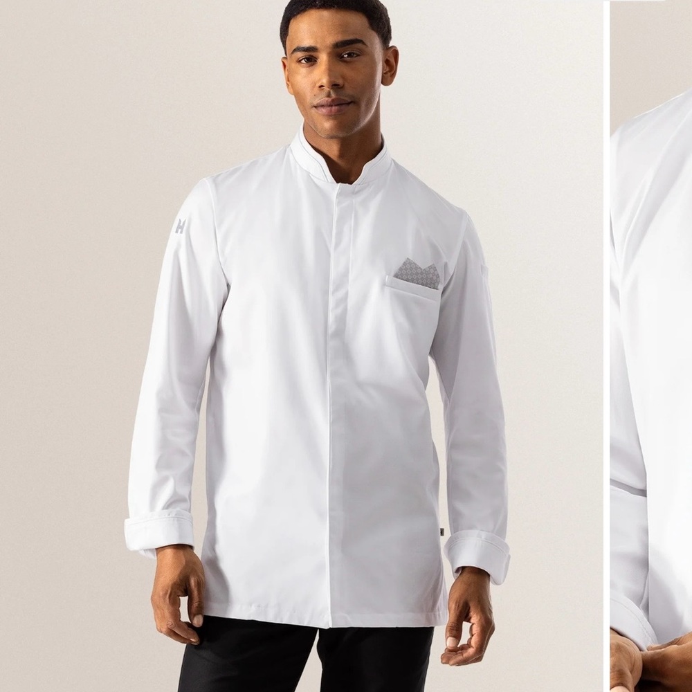 Le Nouveau Chef Men’s Chef Falco White Jacket Size S (Previously Worn)